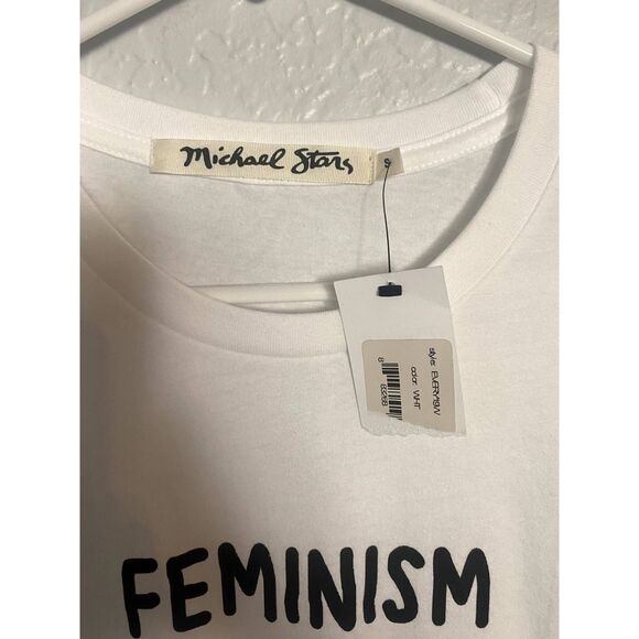 Michael Stars | NWT Feminism is for Everybody White Graphic Tee - Picture 6 of 7